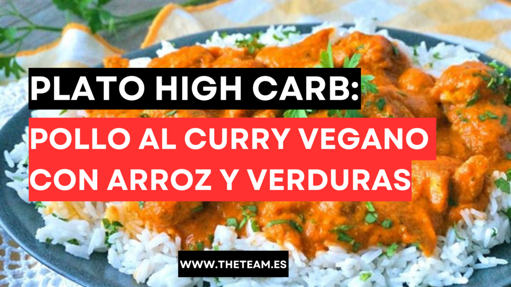 Pollo al Curry Vegano con Arroz y Verduras
