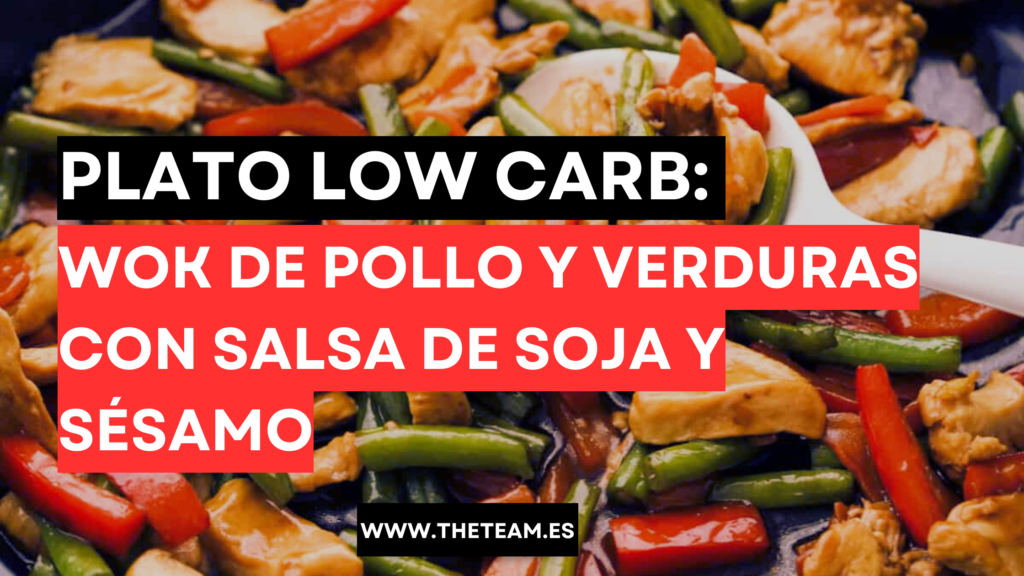 Wok de Pollo y Verduras con Salsa de Soja y Sésamo