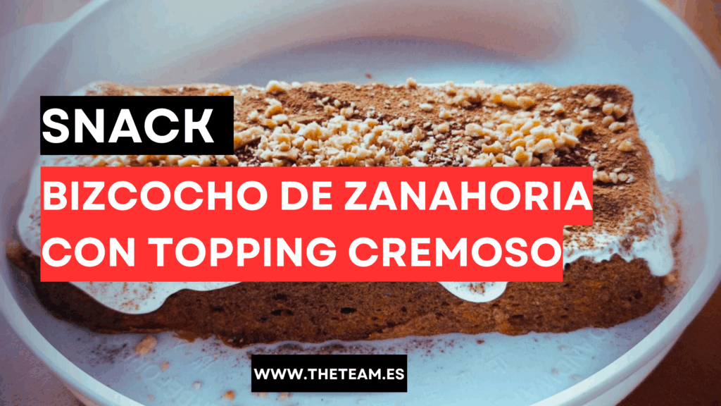 🥕 Bizcocho de zanahoria con topping cremoso